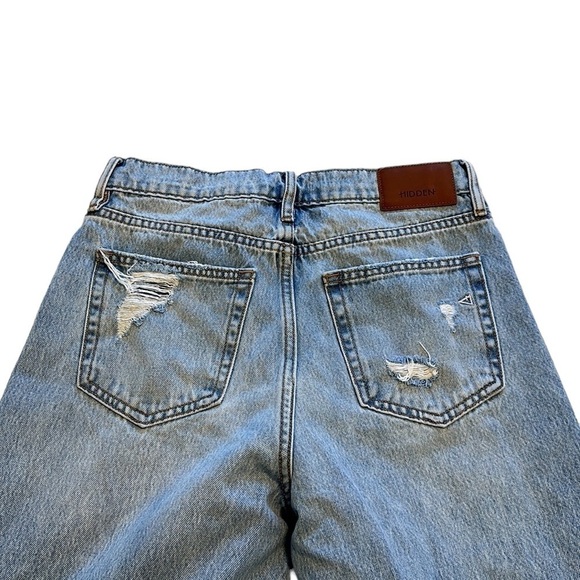 Hidden Alyx Light Wash Distressed Baggy Dad Jeans - Size 24 - Picture 6 of 16